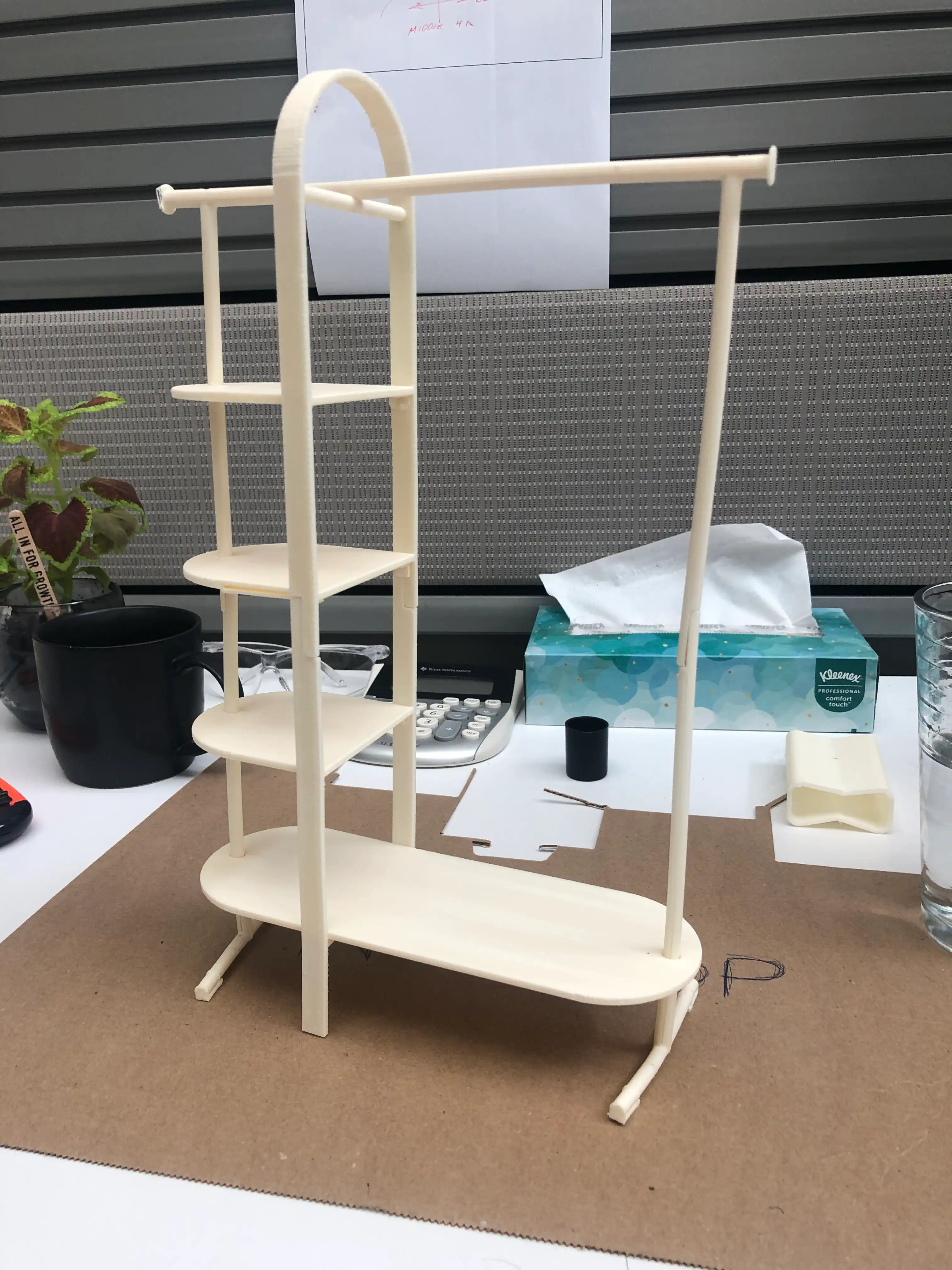 3D Printed Display Rack Model