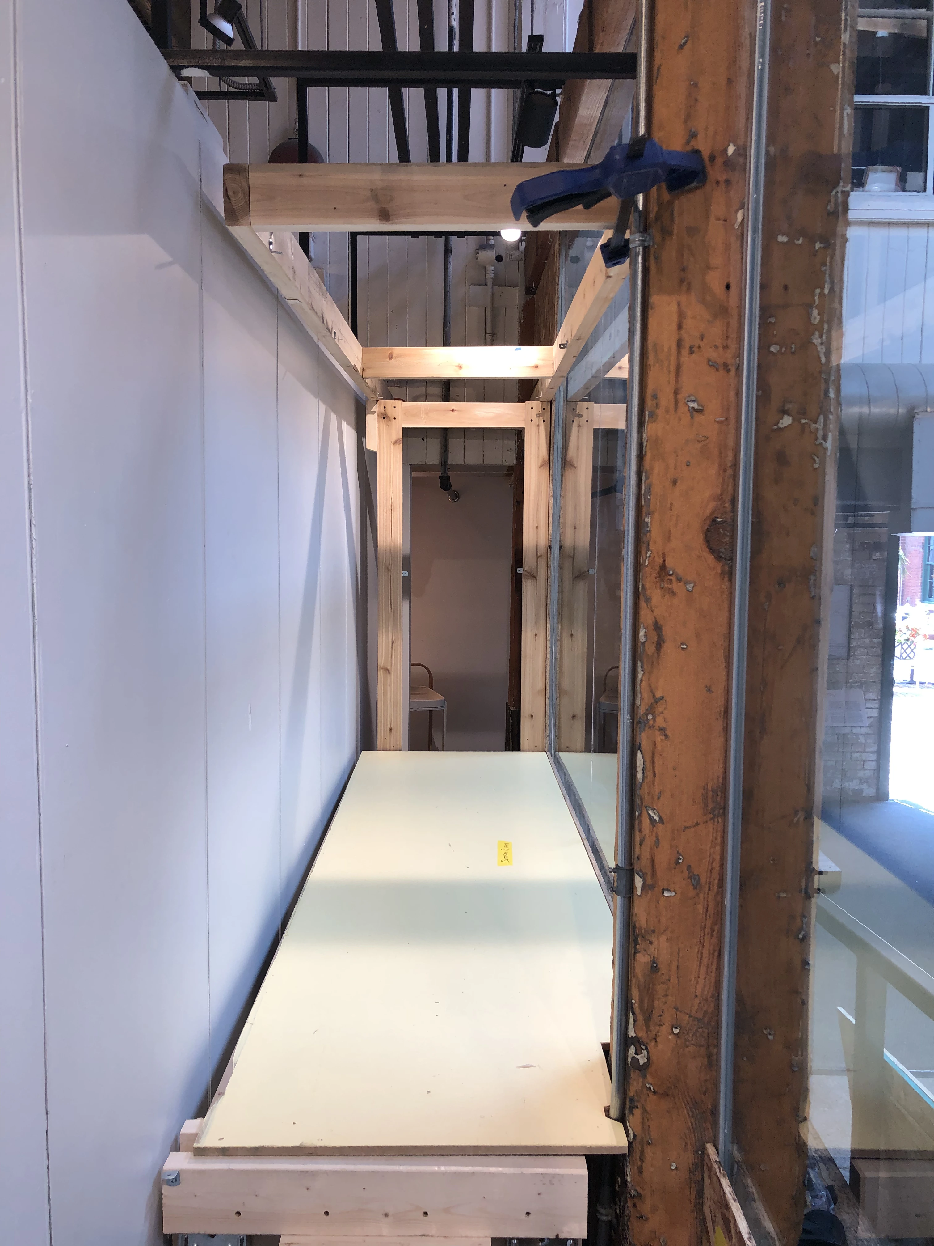 Installation on rustic beams