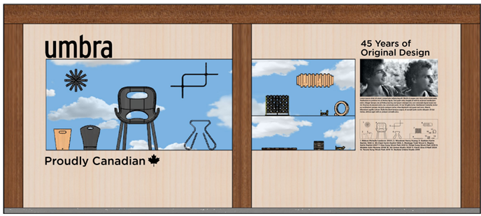 Digital layout design mockup